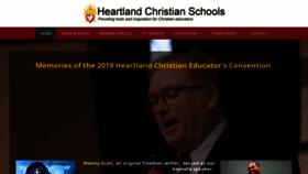 What Heartlandchristianschools.com website looked like in 2020 (4 years ago)