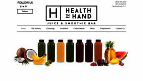 What Healthinhandsc.com website looked like in 2020 (4 years ago)