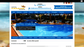 What Hotelcoronamilanomarittima.net website looked like in 2020 (4 years ago)