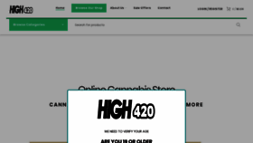 What High420.ca website looked like in 2020 (4 years ago)