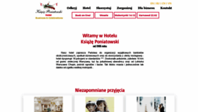 What Hotelponiatowski.pl website looked like in 2020 (5 years ago)