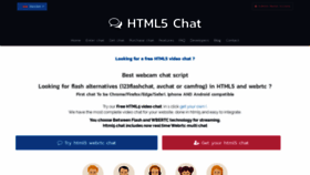 What Html5-chat.com website looked like in 2020 (4 years ago)