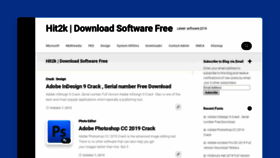 What Hit2k.com website looked like in 2020 (5 years ago)