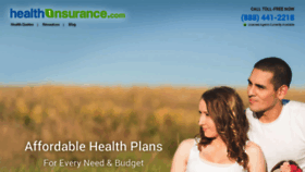 What Health1nsurance.com website looked like in 2020 (4 years ago)