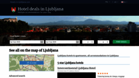 What Hotels-in-ljubljana.com website looked like in 2020 (4 years ago)