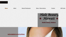 What Halebeautyhawaii.com website looked like in 2020 (4 years ago)