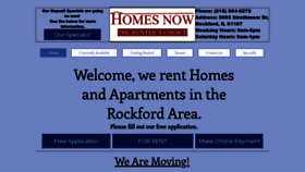 What Homesnowrockford.com website looked like in 2020 (4 years ago)
