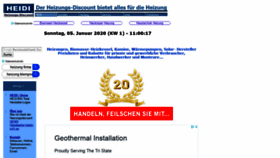 What Heizungs-discount.de website looked like in 2020 (4 years ago)