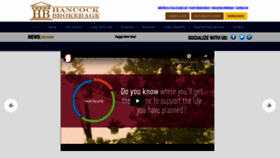 What Hancockbrokerage.net website looked like in 2020 (4 years ago)
