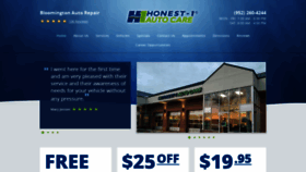 What Honest1westbloomington.com website looked like in 2020 (4 years ago)