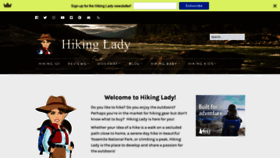 What Hikinglady.com website looked like in 2020 (4 years ago)