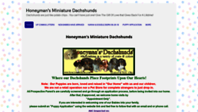 What Honeysminidachs.com website looked like in 2020 (4 years ago)