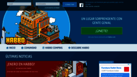 What Habbo.es website looked like in 2020 (4 years ago)