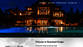 What Homelanddesignllc.com website looked like in 2020 (4 years ago)