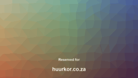 What Huurkor.co.za website looked like in 2020 (4 years ago)