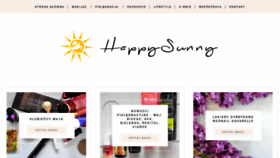 What Happysunnyblog.pl website looked like in 2020 (4 years ago)