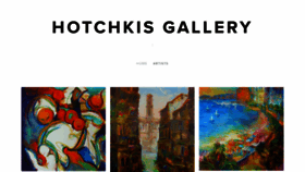 What Hotchkisgallery.com website looked like in 2020 (4 years ago)