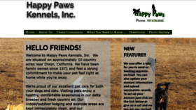 What Happypawskennels.com website looked like in 2020 (4 years ago)