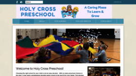 What Holycrosspreschoolbatavia.org website looked like in 2020 (4 years ago)