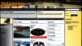 What Hockeyarenas.net website looked like in 2020 (4 years ago)