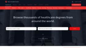 What Healthcarestudies.ca website looked like in 2020 (4 years ago)