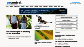 What Healthyliving.azcentral.com website looked like in 2020 (4 years ago)
