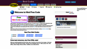 What Htmlfreecodes.com website looked like in 2020 (4 years ago)