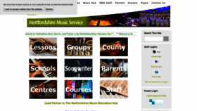 What Hertsmusicservice.org.uk website looked like in 2020 (4 years ago)