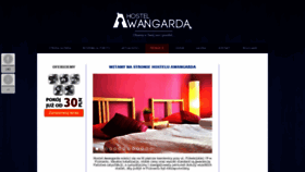 What Hostelawangarda.pl website looked like in 2020 (4 years ago)