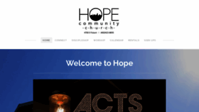 What Hopechurchlincoln.org website looked like in 2020 (4 years ago)
