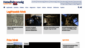 What Hetedhetorszag.hu website looked like in 2020 (4 years ago)