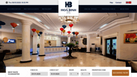 What Hoabinhhotel.com website looked like in 2020 (4 years ago)