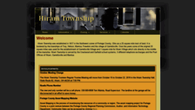 What Hiramtownship.org website looked like in 2020 (4 years ago)