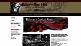 What Holsingersmeatsanddeli.com website looked like in 2020 (4 years ago)