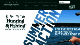 What Huntingandfishing.co.nz website looked like in 2020 (4 years ago)