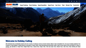 What Holidaycalling.com.au website looked like in 2020 (4 years ago)