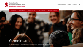 What Hwr-berlin.de website looked like in 2020 (4 years ago)