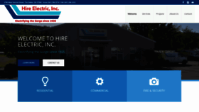 What Hireelectric.com website looked like in 2020 (4 years ago)