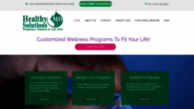 What Healthysolutionsmd.com website looked like in 2020 (4 years ago)