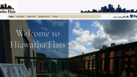 What Hiawathaflats.com website looked like in 2020 (4 years ago)