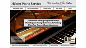 What Hebertpiano.com website looked like in 2020 (4 years ago)