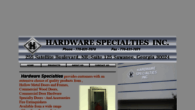 What Hardware-specialties.com website looked like in 2020 (4 years ago)