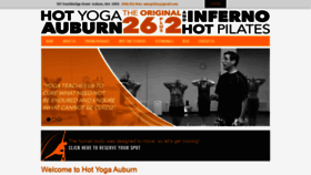 What Hotyogaauburn.com website looked like in 2020 (4 years ago)