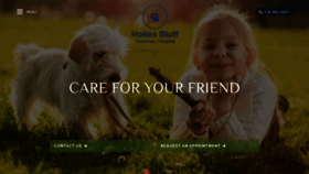 What Hokesbluffvet.com website looked like in 2020 (4 years ago)