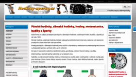 What Hodinky-sperky.cz website looked like in 2020 (4 years ago)
