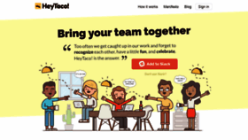 What Heytaco.chat website looked like in 2020 (5 years ago)