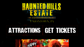 What Hauntedhillsestate.com website looked like in 2020 (4 years ago)