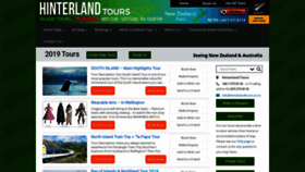 What Hinterlandtours.co.nz website looked like in 2020 (4 years ago)