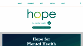 What Hope4mentalhealth.com website looked like in 2020 (5 years ago)