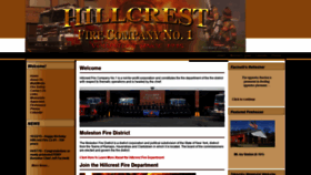 What Hillcrestfd.org website looked like in 2020 (4 years ago)
